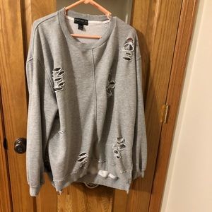 Distressed Forever21 sweatshirt